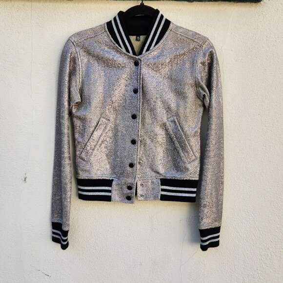 R13 Shrunken Metallic Roadie Jacket - Picture 2 of 8